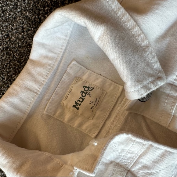 White jean jacket cropped - Picture 2 of 4